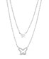 Фото #1 товара Sterling Forever women's Cubic Zirconia and Butterfly Layered Necklace