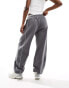 Фото #3 товара ASOS DESIGN oversized jogger with exposed seams in charcoal