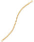 ფოტო #3 პროდუქტის Double Curb Link Chain Bracelet in 10k Gold