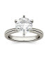 ფოტო #6 პროდუქტის Moissanite Solitaire Engagement Ring 1-9/10 ct. t.w. Diamond Equivalent in 14k White, Yellow or Rose Gold
