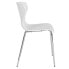 Фото #1 товара Lowell Contemporary Design White Plastic Stack Chair