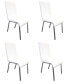 Bailee Modern Faux Leather Side Chairs, Set of 4