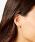 ფოტო #2 პროდუქტის Mother of Pearl & Cubic Zirconia Heart Stud Earrings in 18k Gold-Plated Sterling Silver, Created for Macy's