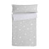 Quilted Zipper Bedding HappyFriday Basic Little Star Grey 105 x 200 cm