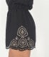 Фото #2 товара H.I.P. 191209 Womens Solid Black Stylish Junior Casual Shorts Size Large