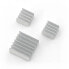 Set of heat sinks for Raspberry Pi with thermoconductive tape - 3pcs