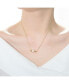 Фото #3 товара Sterling Silver 14K Gold Plated and 6MM Fresh Water Pearl Necklace