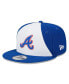 ფოტო #1 პროდუქტის Men's White, Royal Atlanta Braves 2023 City Connect 9FIFTY Snapback Adjustable Hat