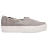 Фото #1 товара TOMS Alpargata Boardwalk Platform Womens Grey Sneakers Casual Shoes 10018264T