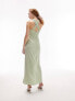 Фото #3 товара Topshop ring detail maxi dress in sage