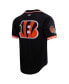 ფოტო #3 პროდუქტის Men's Joe Burrow Black Cincinnati Bengals Baseball Button-Up Shirt