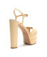 Фото #8 товара Women's Keefa High Natural Platform Sandals