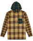 Фото #1 товара Men's World Is Yours Hooded Flannel Shirt