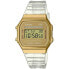 Unisex Watch Casio VINTAGE COLLECTION - TRANSPARENT BAND - GOLD (Ø 36 mm)