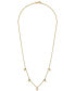 ფოტო #3 პროდუქტის Diamond Dangle Statement Necklace (1/4 ct. t.w.) in 14k Gold, 16" + 2" extender, Created for Macy's