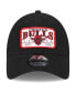 Фото #4 товара Men's Black Chicago Bulls Plate Oversized Patch Trucker 9FORTY Adjustable Hat