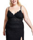 ფოტო #4 პროდუქტის Trendy Plus Size Lace Bodycon Gown