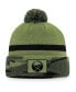 Фото #2 товара Men's Camo Buffalo Sabres Military-Inspired Appreciation Cuffed Knit Hat with Pom