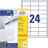 Фото #3 товара Avery Zweckform Avery 3658-200 - White - 64.6 mm - 33.8 mm - 4800 pc(s) - 200 sheets