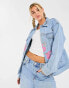 Фото #1 товара Aape By A Bathing Ape art denim jacket in blue