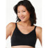 Joyspun Maternity Nursing Comfort Bra Women's 2X Black Nylon Hook-and-Eye Solid