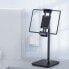 Teleskopowy stojak na biurko uchwyt do telefonu i tabletu 135-230mm szer czarny