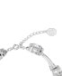 Crystal Double-Row Bangle Bracelet