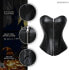 Фото #18 товара Kiwi-rata Faux Leather/Leather Look Zip Bustier Corset with G-String