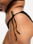 Фото #4 товара COLLUSION Plus tie side bikini bottom in black