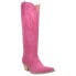 Dingo Thunder Road Embroidered Snip Toe Cowboy Womens Pink Casual Boots DI597-5