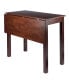 Фото #7 товара Perrone 34.06" Wood High Table with Drop Leaf