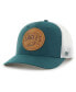 Men's Green Philadelphia Eagles Leather Head Flex Hat