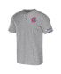Фото #3 товара Men's Darius Rucker Collection by Heather Gray Atlanta Braves Henley T-shirt