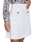 ფოტო #3 პროდუქტის Women's A-Line Button-Front Skirt
