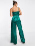 Little Mistress jumpsuit in emerald green