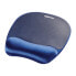 Фото #3 товара Fellowes Memory Foam Mouse Pad/Wrist Rest Sapphire - Blue - Monochromatic - Memory foam - Wrist rest