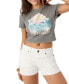 ფოტო #1 პროდუქტის Juniors' Hidden Parrot Cropped Cotton Baby T-Shirt