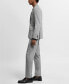 ფოტო #3 პროდუქტის Men's Stretch Fabric Super Slim-Fit Suit Pants