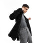 ONLY & SONS wool mix overcoat in black