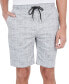 ფოტო #1 პროდუქტის Men's Slim Fit Paisley-Print Drawstring Shorts