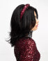 Maya Bridesmaids delicate sequin headband in wine