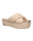 ფოტო #1 პროდუქტის H Halston Women's Braided Slip On Wedge Sandals