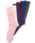 ფოტო #3 პროდუქტის Men's Socks, Giza Cotton Flat Knit Crew