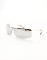 Фото #3 товара Jeepers Peepers y2k sunglasses in silver