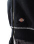 Dickies seasonal zip through jacket with contrast stitching in black