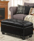 35.5" Faux Leather 7th Avenue Storage Ottoman