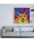 Angela Bon Joyful Corgi Canvas Art - 15.5" x 21"