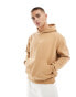 Фото #2 товара ASOS DESIGN heavyweight oversized hoodie 400gsm in light brown