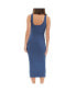 Luxe Knit Contour Dress Deep Blue