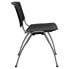 Фото #1 товара Hercules Series 880 Lb. Capacity Black Plastic Stack Chair With Titanium Frame
